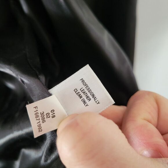 Mossimo Leather Black Women's Blazer Jacket Small Pockets Button - Picture 7 of 9